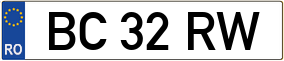 Trailer License Plate